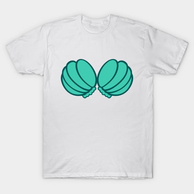 Mermaid seashells bra top shirt T-Shirt by Cocolima